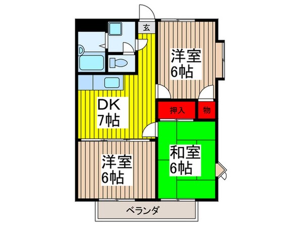 エランドールの物件間取画像